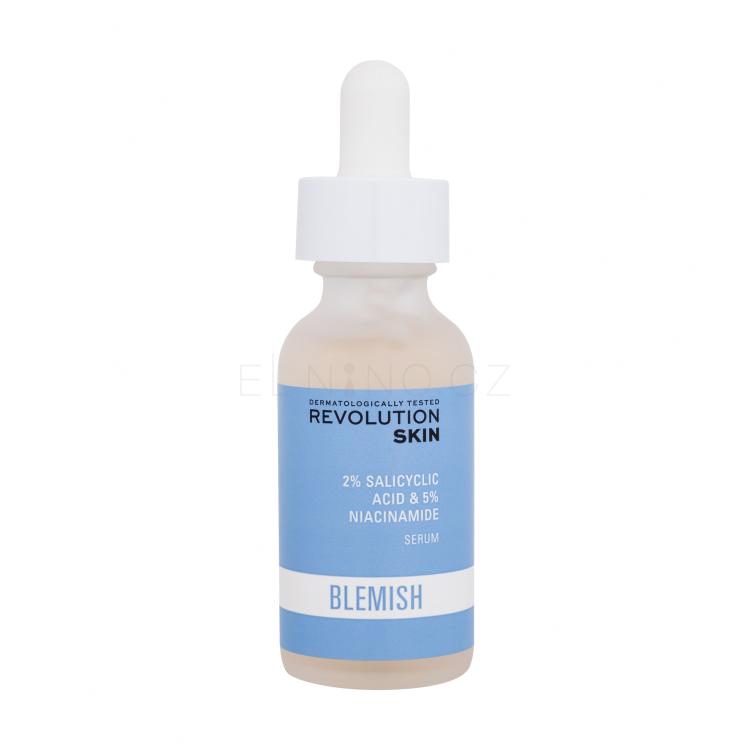 Revolution Skincare Blemish 2% Salicylic Acid &amp; 5% Niacinamide Serum Pleťové sérum pro ženy 30 ml