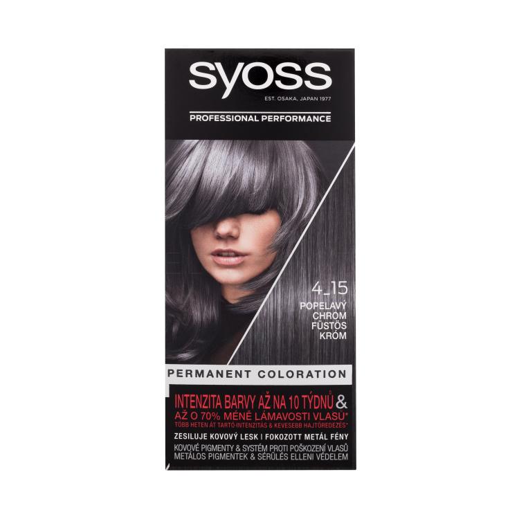 Syoss Permanent Coloration Barva na vlasy pro ženy 50 ml Odstín 4-15 Dusty Chrome
