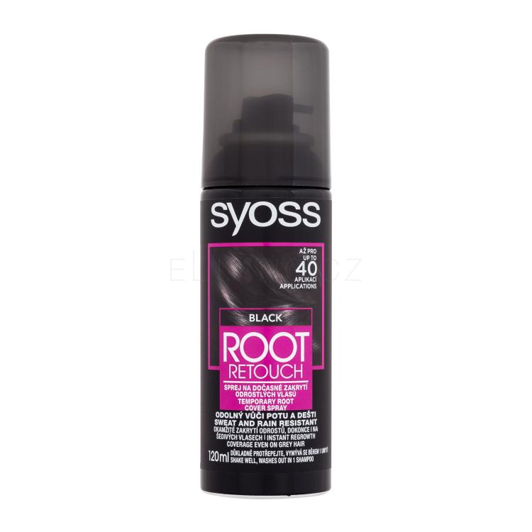 Syoss Root Retoucher Temporary Root Cover Spray Barva na vlasy pro ženy 120 ml Odstín Black