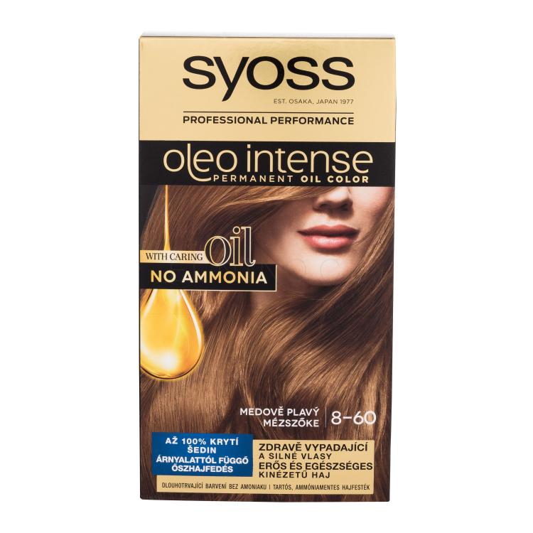 Syoss Oleo Intense Permanent Oil Color Barva na vlasy pro ženy 50 ml Odstín 8-60 Honey Blond