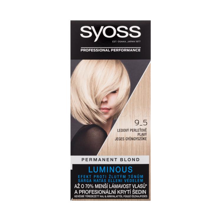 Syoss Permanent Coloration Permanent Blond Barva na vlasy pro ženy 50 ml Odstín 9-5 Frozen Pearl Blond
