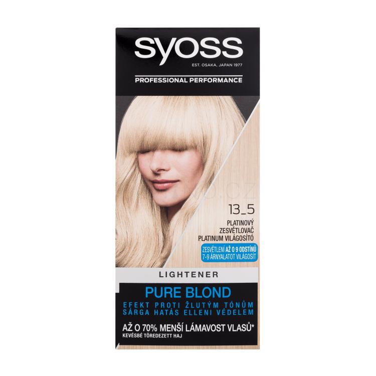 Syoss Permanent Coloration Lightener Barva na vlasy pro ženy 50 ml Odstín 13-5 Platinum Lightener