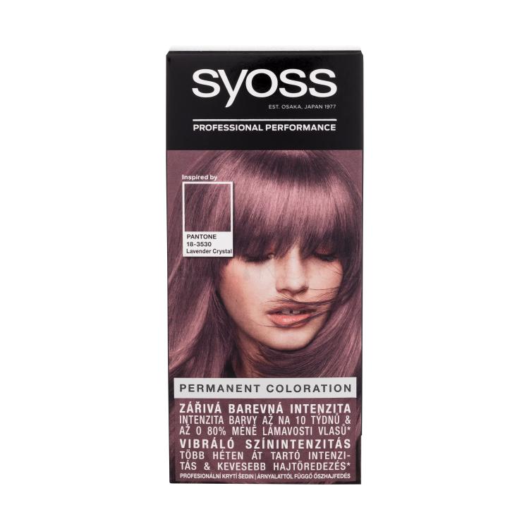 Syoss Permanent Coloration Barva na vlasy pro ženy 50 ml Odstín 8-23 Lavender Crystal