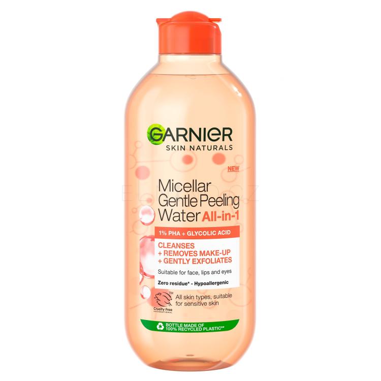 Garnier Skin Naturals Micellar Gentle Peeling Water Micelární voda pro ženy 400 ml