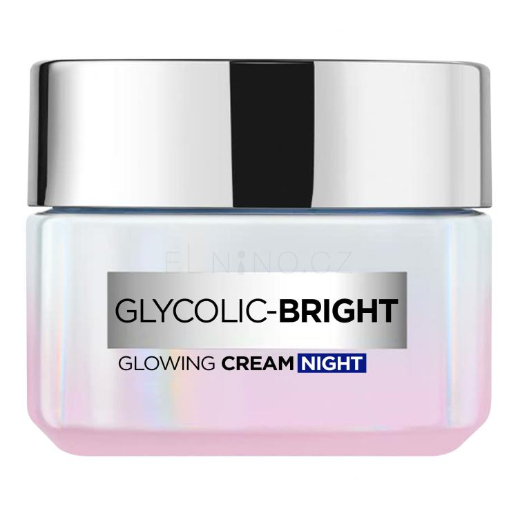 L&#039;Oréal Paris Glycolic-Bright Glowing Cream Night Noční pleťový krém pro ženy 50 ml