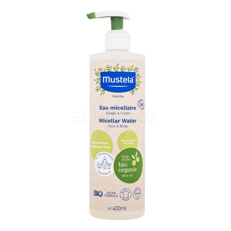 Mustela Bio Micellar Water Micelární voda pro děti 400 ml
