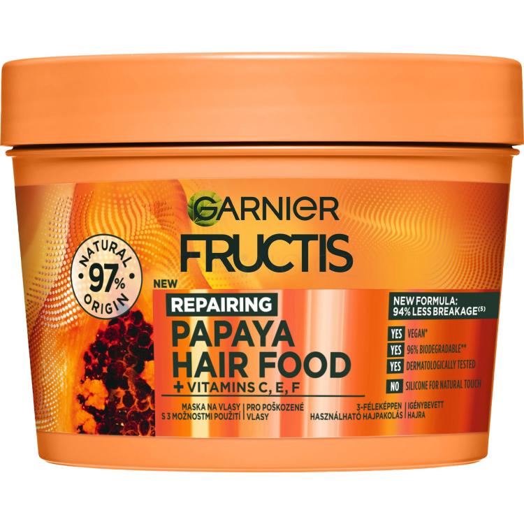 Garnier Fructis Hair Food Papaya Repairing Mask Maska na vlasy pro ženy 400 ml