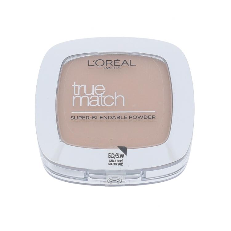 L&#039;Oréal Paris True Match Pudr pro ženy 9 g Odstín D5-W5 Golden Sand poškozená krabička
