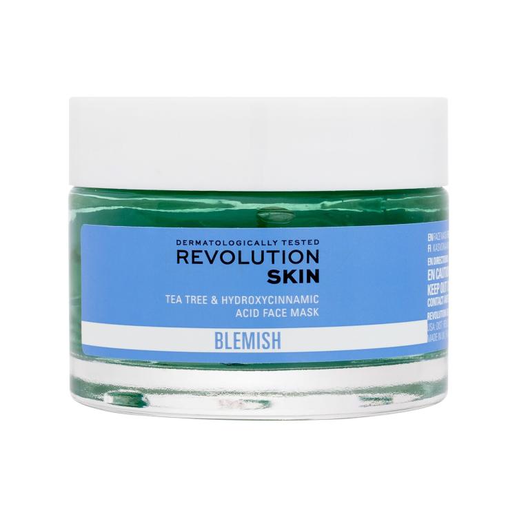 Revolution Skincare Blemish Tea Tree &amp; Hydroxycinnamic Acid Face Mask Pleťové sérum pro ženy 50 ml poškozená krabička