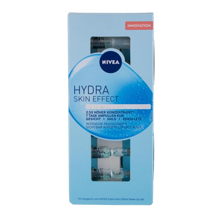 Nivea Hydra Skin Effect 7 Days Ampoule Treatment Pleťové sérum pro ženy 7 ml poškozená krabička