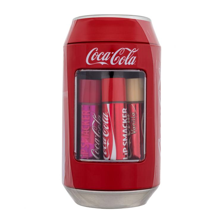 Lip Smacker Coca-Cola Can Collection Dárková kazeta balzám na rty 6 x 4 g + plechová krabička
