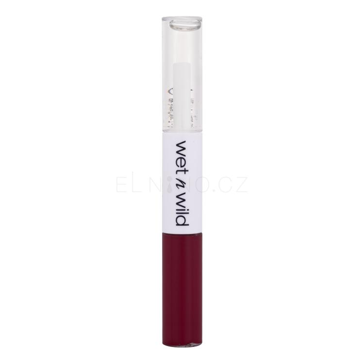 Wet n Wild MegaLast Lock &#039;N&#039; Shine Lip Color + Gloss Rtěnka pro ženy 4 ml Odstín Big Pout Energy
