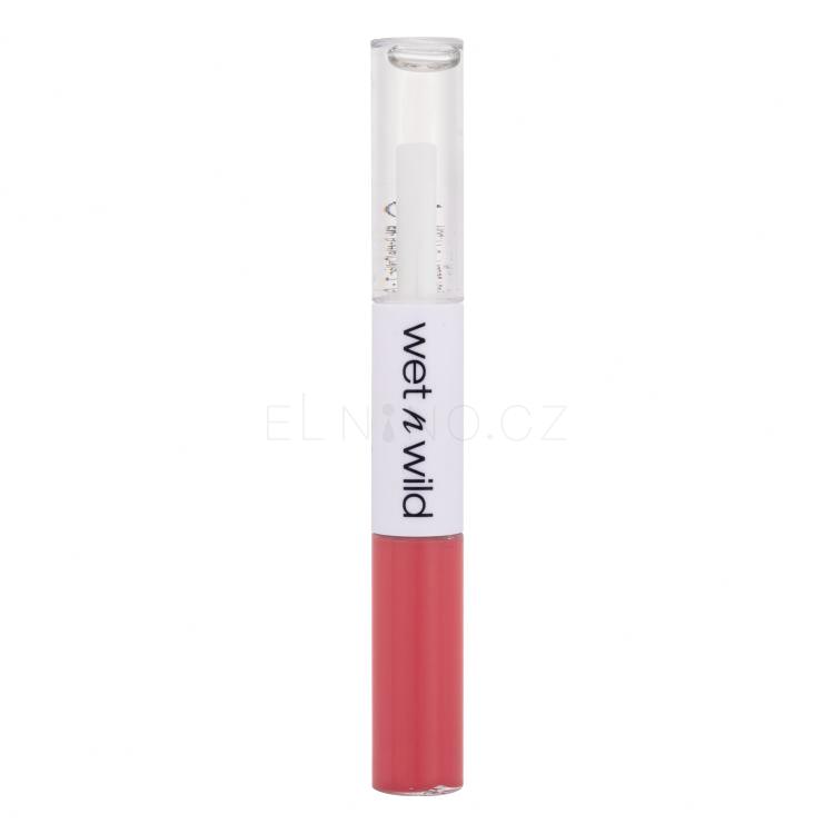 Wet n Wild MegaLast Lock &#039;N&#039; Shine Lip Color + Gloss Rtěnka pro ženy 4 ml Odstín Shining Hibiscus