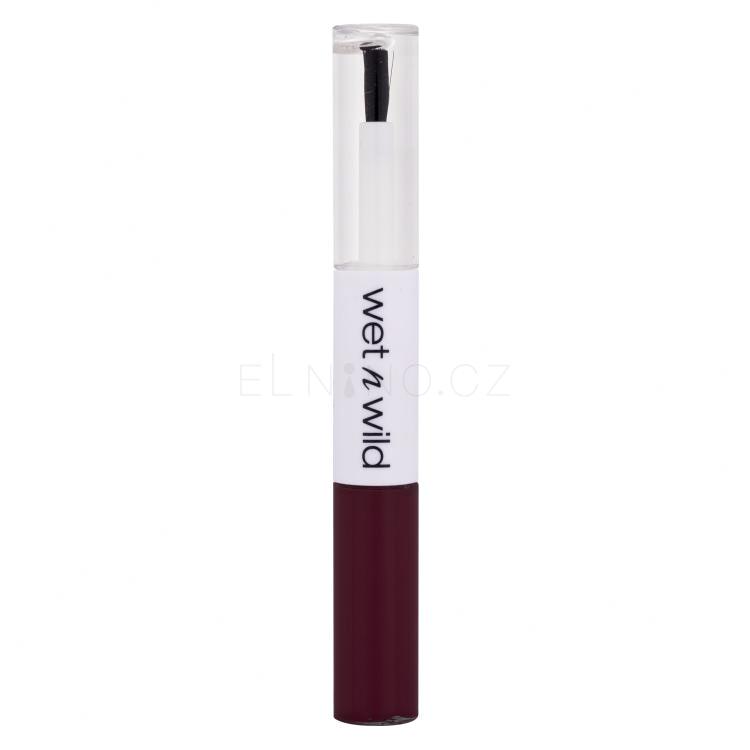 Wet n Wild MegaLast Lock &#039;N&#039; Shine Lip Color + Gloss Rtěnka pro ženy 4 ml Odstín Dark Wisteria