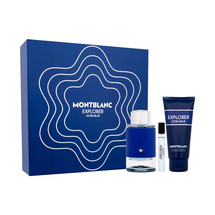 Montblanc Explorer Ultra Blue SET1 Dárková kazeta parfémovaná voda 100 ml + parfémovaná voda 7,5 ml + sprchový gel 100 ml