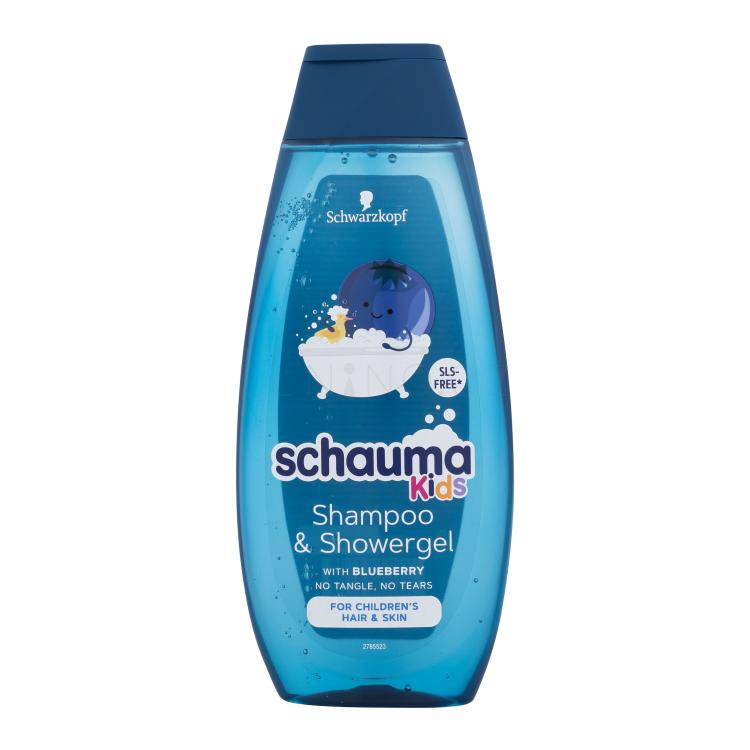 Schwarzkopf Schauma Kids Blueberry Shampoo &amp; Shower Gel Šampon pro děti 400 ml