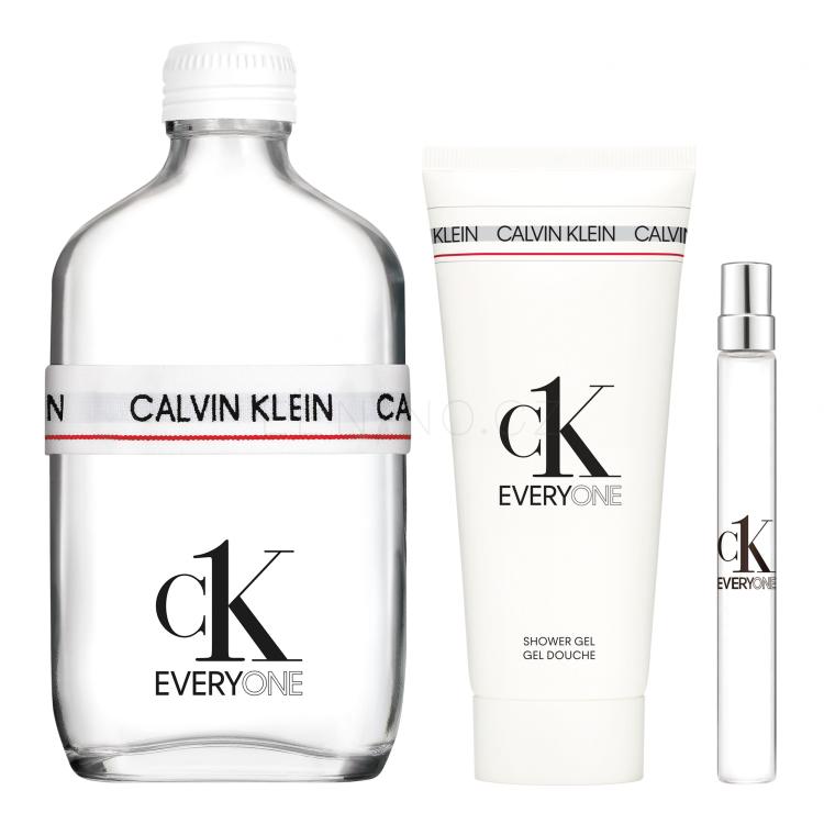 Calvin Klein CK Everyone Dárková kazeta toaletní voda 200 ml + toaletní voda 10 ml + sprchový gel 100 ml