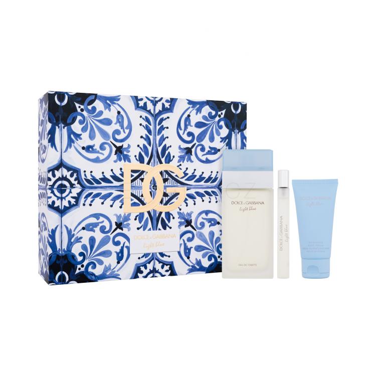 Dolce&amp;Gabbana Light Blue Dárková kazeta toaletní voda 100 ml + tělový krém 50 ml + toaletní voda 10 ml