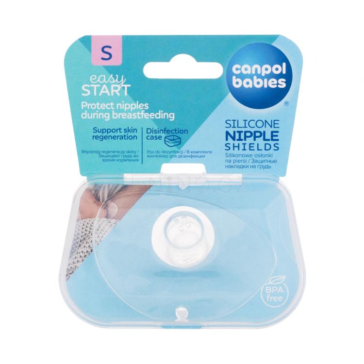 Canpol babies Easy Start Silicone Nipple Shields S Vložky do podprsenky pro ženy 2 ks