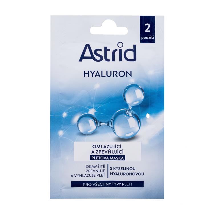 Astrid Hyaluron Rejuvenating And Firming Facial Mask Pleťová maska pro ženy 2x8 ml