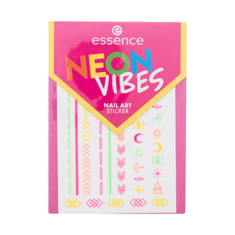 Essence Nail Stickers Neon Vibes Manikúra pro ženy 1 ks