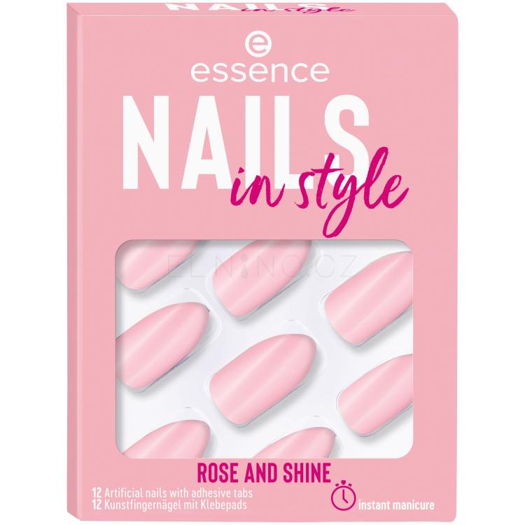Essence Nails In Style Umělé nehty pro ženy Odstín 14 Rose And Shine Set