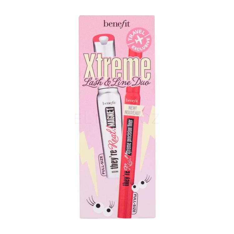 Benefit They´re Real! Xtreme Lash &amp; Line Duo Dárková kazeta řasenka They´re Real Magnet Mascara 9 ml + oční linka They´re Real Xtreme Precision Liner 0,35 ml Xtra Black