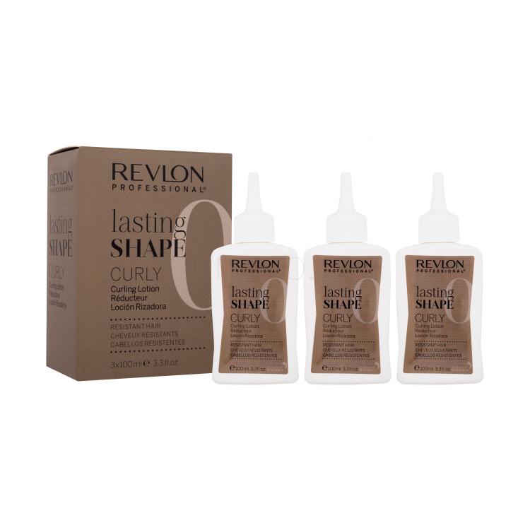 Revlon Professional Lasting Shape Color Protection Blonde &amp; Grey Hair Cleanser Pro podporu vln pro ženy 3x100 ml poškozená krabička