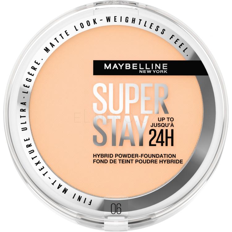 Maybelline Superstay 24H Hybrid Powder-Foundation Make-up pro ženy 9 g Odstín 06