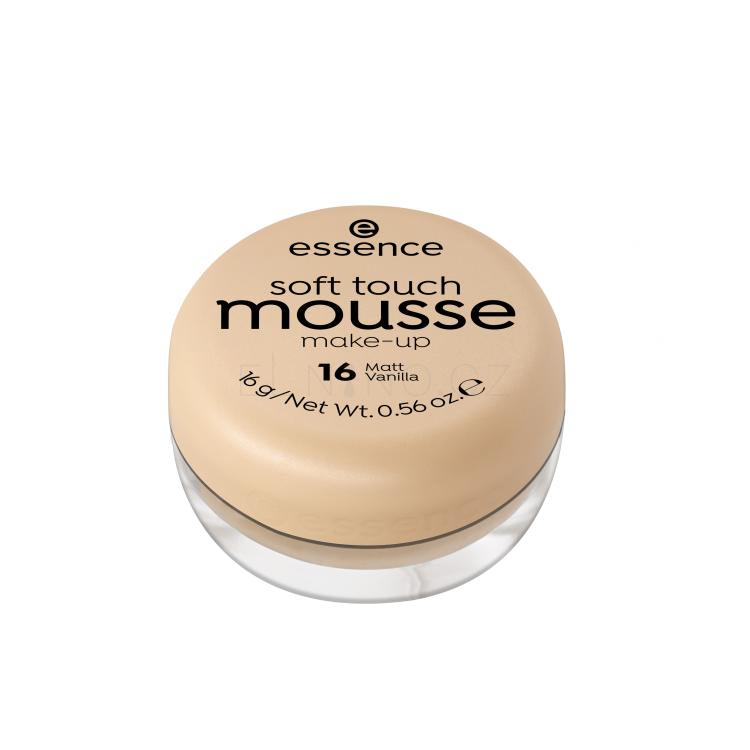 Essence Soft Touch Mousse Make-up pro ženy 16 g Odstín 16 Matt Vanilla