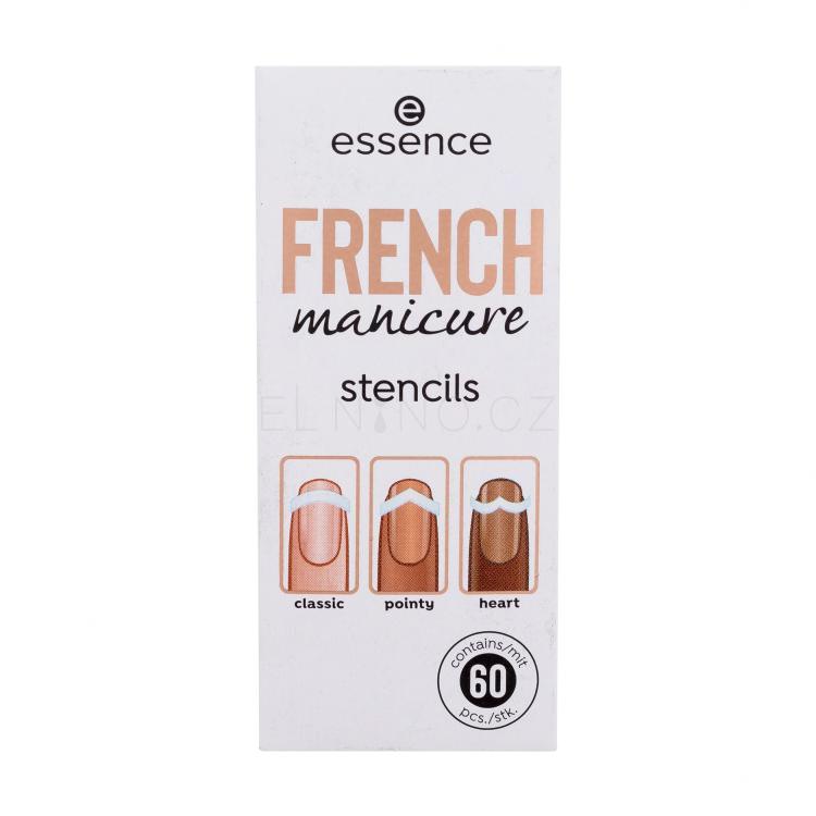 Essence French Manicure Stencils 01 Walk The Line Manikúra pro ženy Set