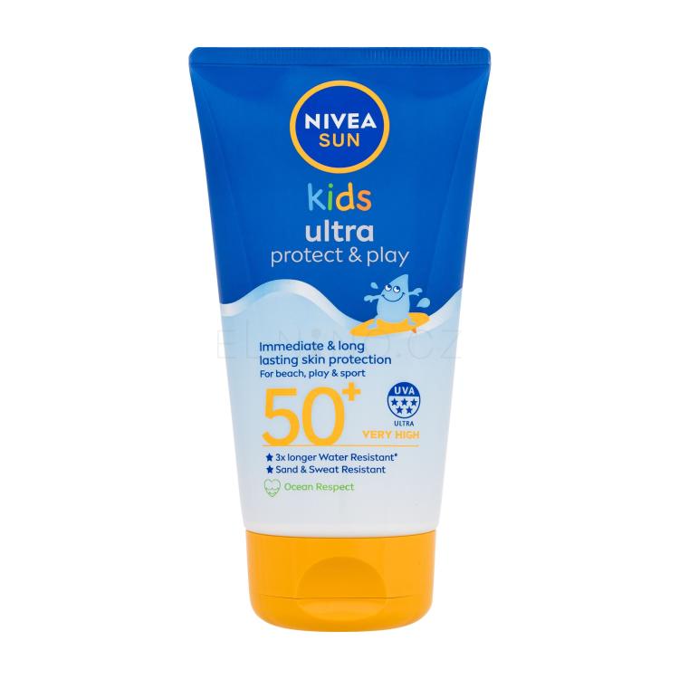 Nivea Sun Kids Ultra Protect &amp; Play SPF50+ Opalovací přípravek na tělo pro děti 150 ml