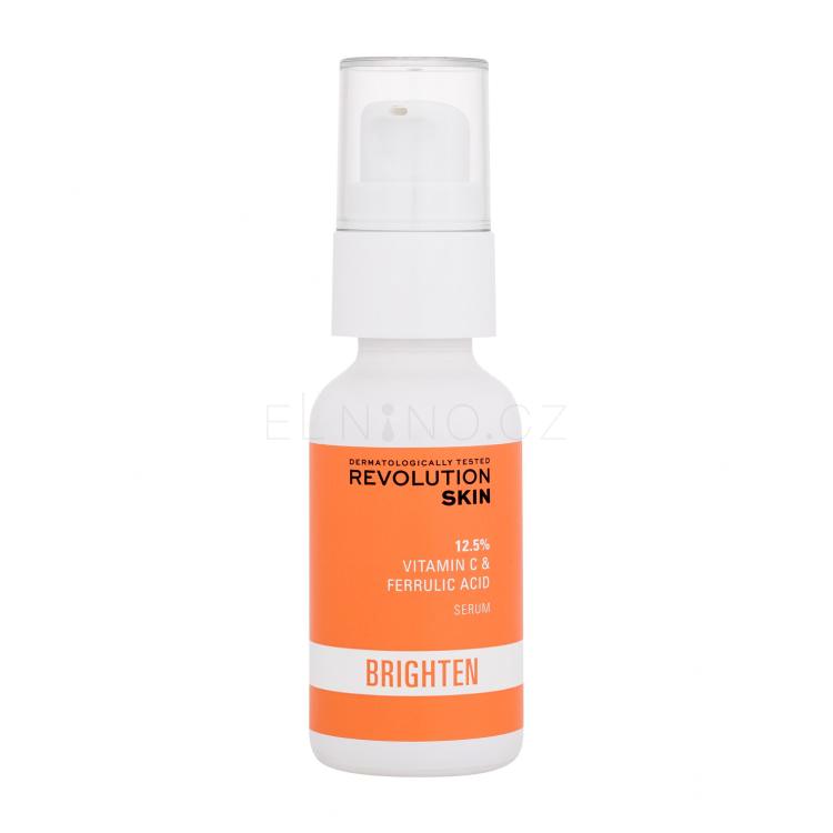 Revolution Skincare Brighten 12,5% Vitamin C &amp; Ferulic Acid Serum Pleťové sérum pro ženy 30 ml