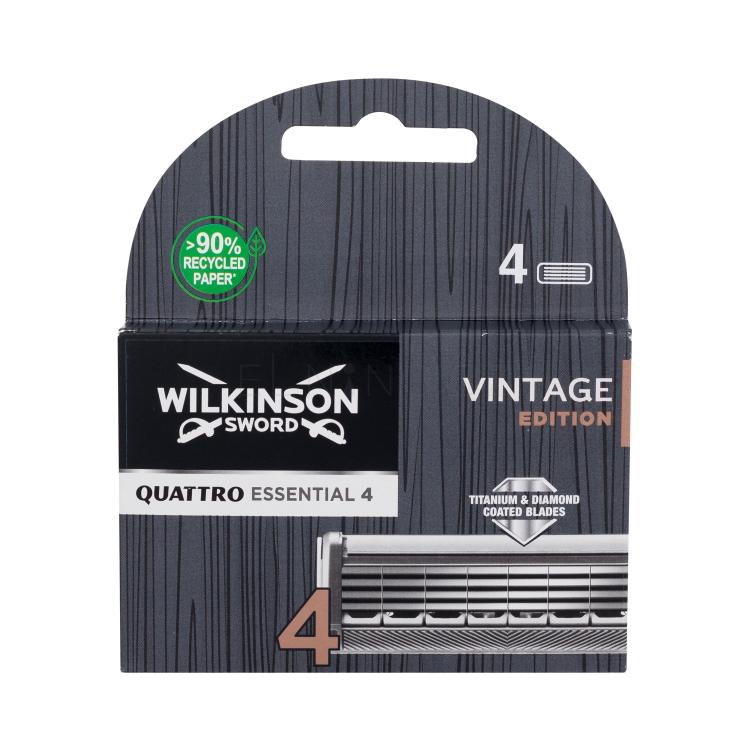 Wilkinson Sword Quattro Essential 4 Vintage Edition Náhradní břit pro muže Set