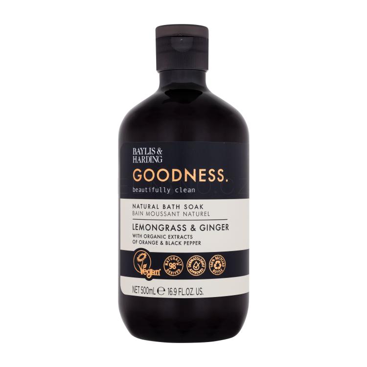 Baylis &amp; Harding Goodness Lemongrass &amp; Ginger Natural Bath Soak Pěna do koupele pro ženy 500 ml