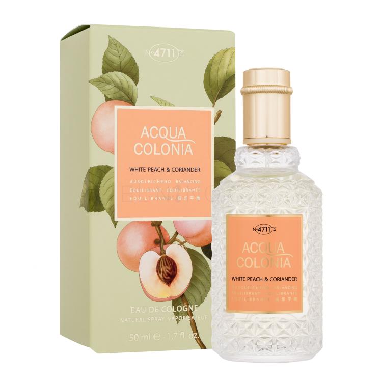 4711 Acqua Colonia White Peach &amp; Coriander Kolínská voda 50 ml