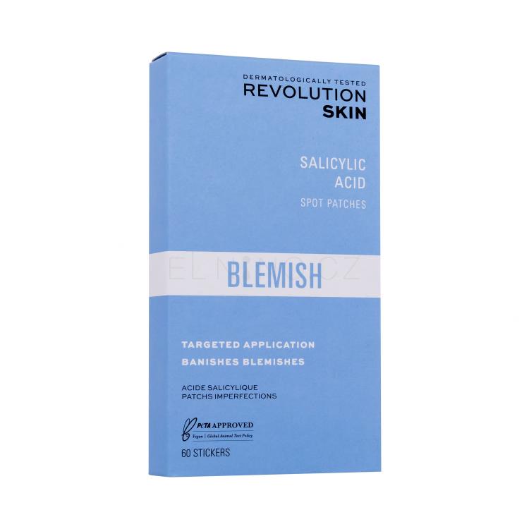 Revolution Skincare Blemish Salicylic Acid Spot Patches Lokální péče pro ženy 60 ks