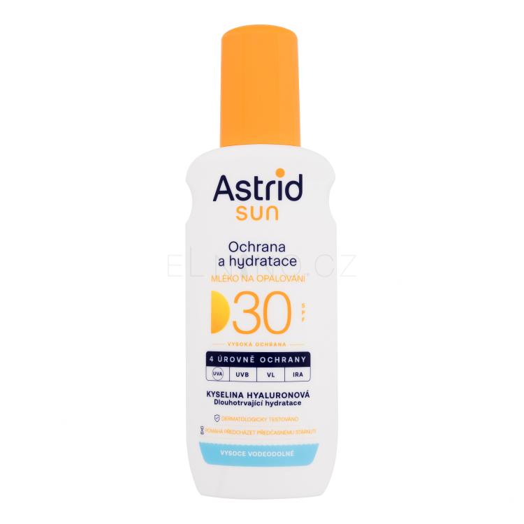 Astrid Sun Moisturizing Suncare Milk Spray SPF30 Opalovací přípravek na tělo 200 ml