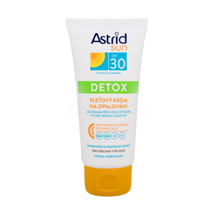 Astrid Sun Detox Face Cream SPF30 Opalovací přípravek na obličej 50 ml