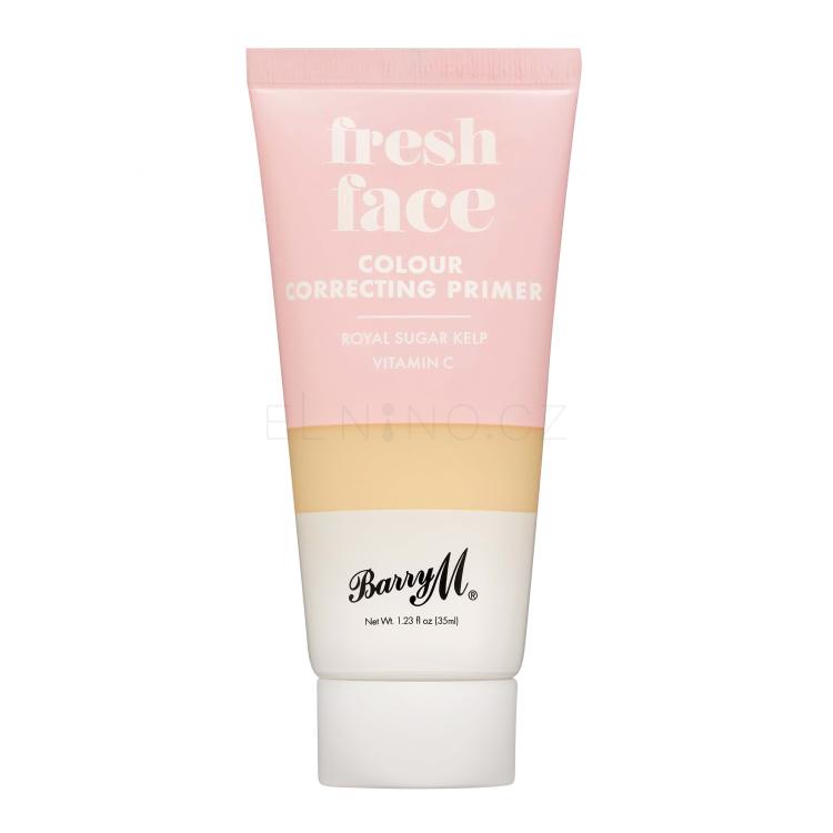 Barry M Fresh Face Colour Correcting Primer Báze pod make-up pro ženy 35 ml Odstín Yellow