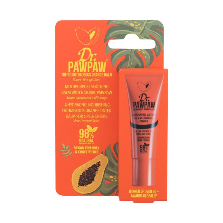 Dr. PAWPAW Balm Tinted Outrageous Orange Balzám na rty pro ženy 10 ml