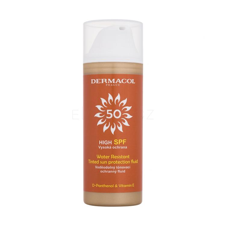 Dermacol Sun Tinted Water Resistant Fluid SPF50 Opalovací přípravek na obličej 50 ml