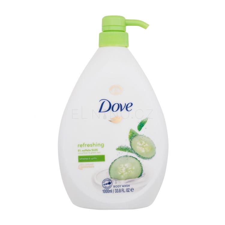 Dove Refreshing Cucumber &amp; Green Tea Sprchový gel pro ženy 1000 ml