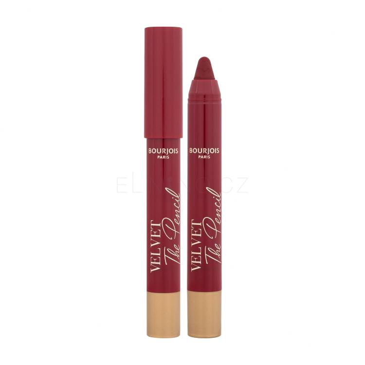 BOURJOIS Paris Velvet The Pencil Rtěnka pro ženy 1,8 g Odstín 08 Rouge Di´Vin