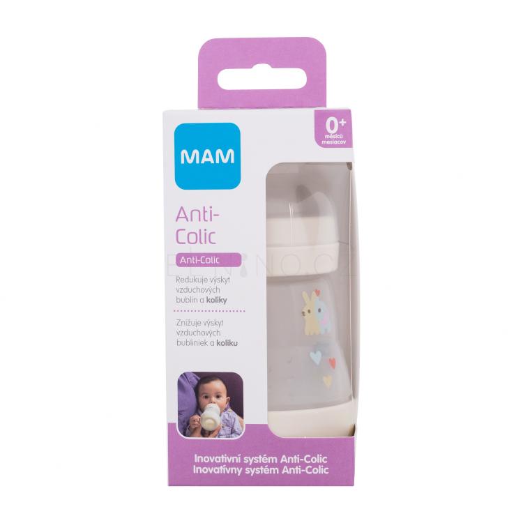 MAM Easy Start Anti-Colic 0m+ Linen Kojenecká lahev pro děti 160 ml