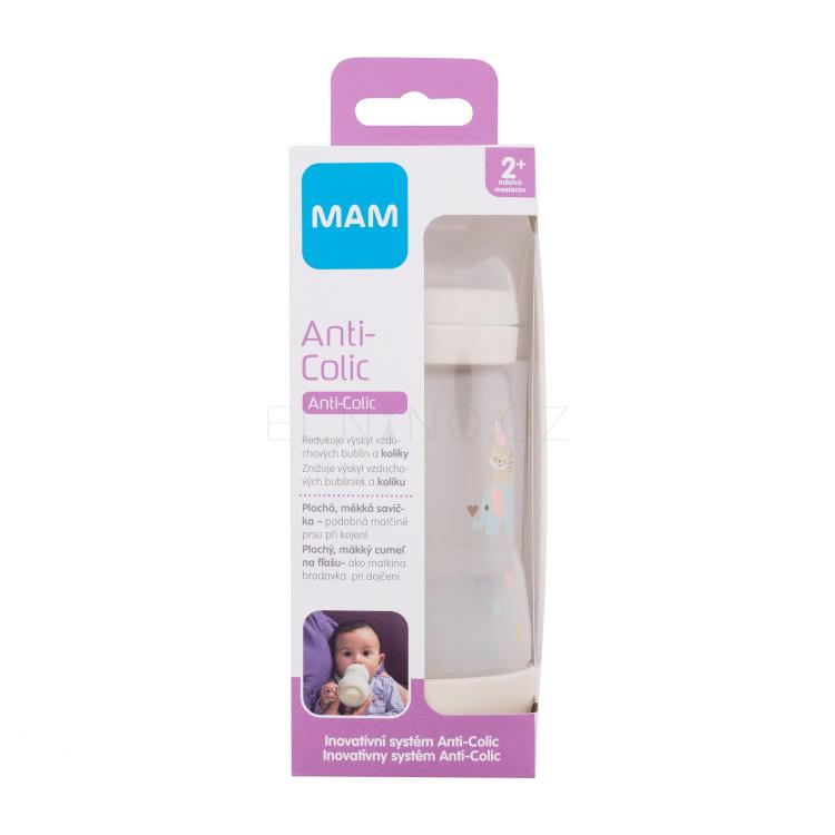 MAM Easy Start Anti-Colic 2m+ Linen Kojenecká lahev pro děti 260 ml