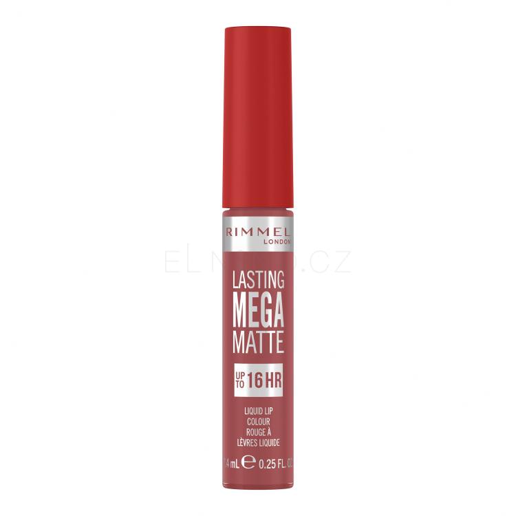 Rimmel London Lasting Mega Matte Liquid Lip Colour Rtěnka pro ženy 7,4 ml Odstín Rose &amp; Shine
