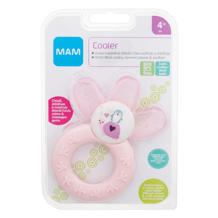 MAM Cooler Teether 4m+ Pink Hračka pro děti 1 ks