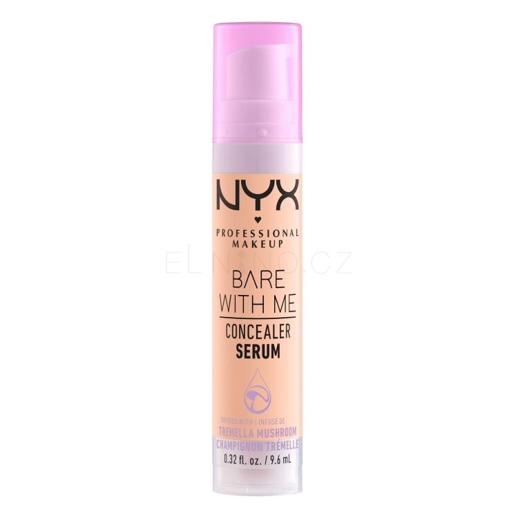 NYX Professional Makeup Bare With Me Serum Concealer Korektor pro ženy 9,6 ml Odstín 2.5 Medium Vanilla