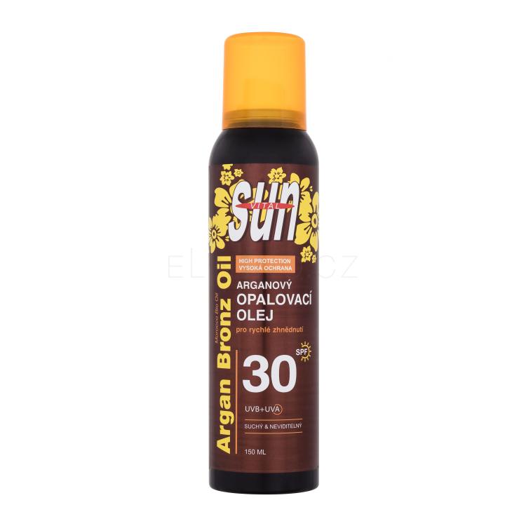 Vivaco Sun Argan Bronz Oil Spray SPF30 Opalovací přípravek na tělo 150 ml